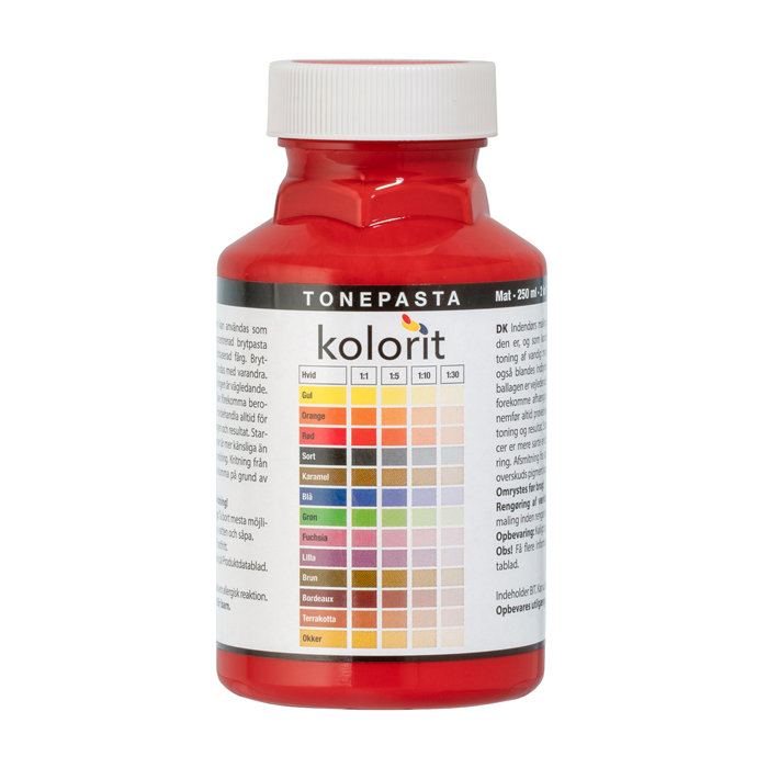 Tonepasta rød 0,25 liter - Kolorit